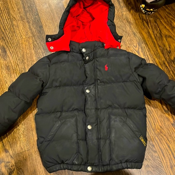 red elmwood down jacket ralph lauren